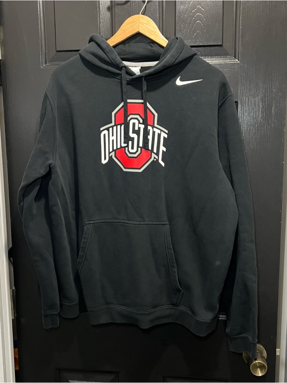 Men’s Nike Ohio State Buckeyes Fleece Hoodie XL Black Sweatshirt